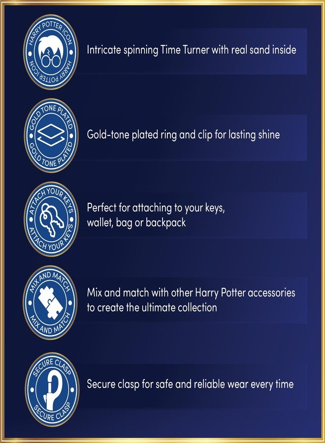 هاري بوتر سلسلة مفاتيح هاري بوتر على شكل ساعة الزمن - 50 مم - Image 4