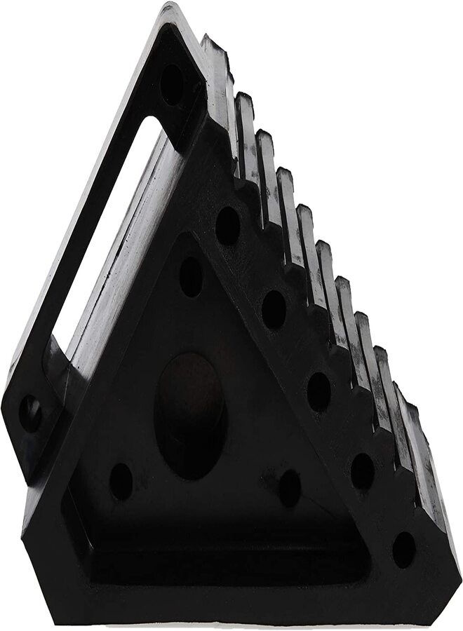 Wheel Chocks, 2 Pack Heavy Duty Wheel Chock Wheel Stoppers with Non-Slip Base for RV & Trailer - Image 2