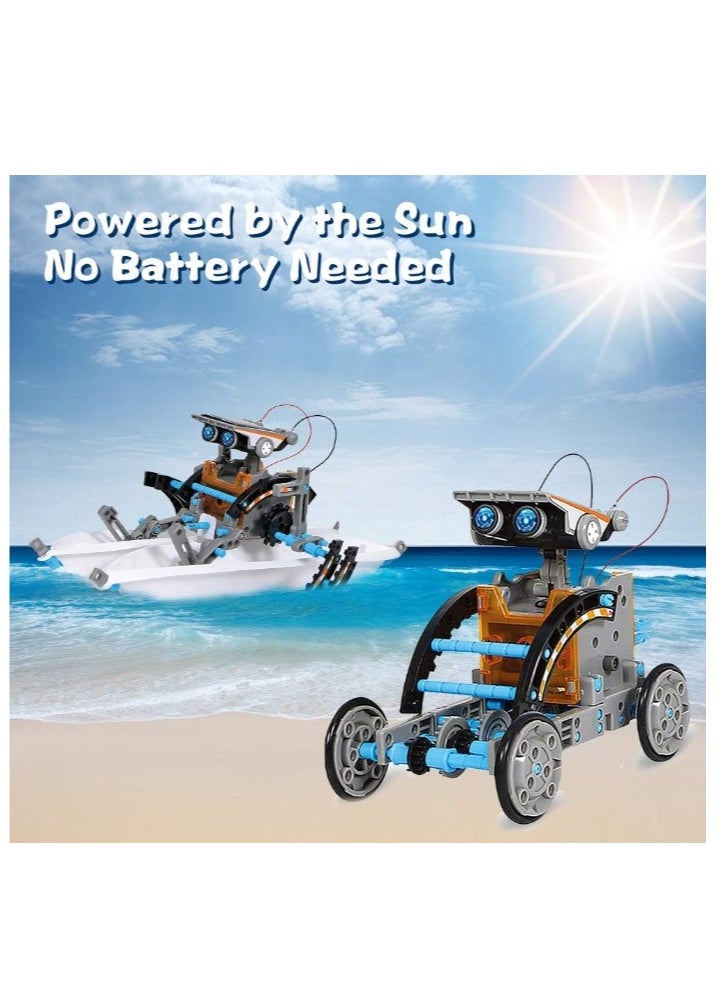 OASIS-TH - 13-in-1 Solar Robot Kit,Educatoinal Learning Science Building Toys DIY Educational Science Kits Gift for Kids Age 8 +,Science Experiment Set Gifts Toys for Boys Girls Teens - Image 1