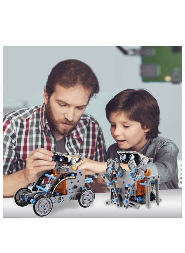 OASIS-TH - 13-in-1 Solar Robot Kit,Educatoinal Learning Science Building Toys DIY Educational Science Kits Gift for Kids Age 8 +,Science Experiment Set Gifts Toys for Boys Girls Teens - Image 1
