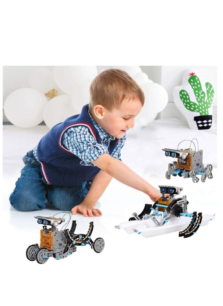 OASIS-TH - 13-in-1 Solar Robot Kit,Educatoinal Learning Science Building Toys DIY Educational Science Kits Gift for Kids Age 8 +,Science Experiment Set Gifts Toys for Boys Girls Teens - Image 1