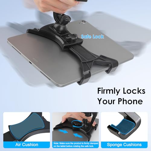 Linkstyle Car Tablet Holder, Suction Cup iPad Holder Dashboard Windshield Car Mount for 7-10.5in Tablets - Image 4