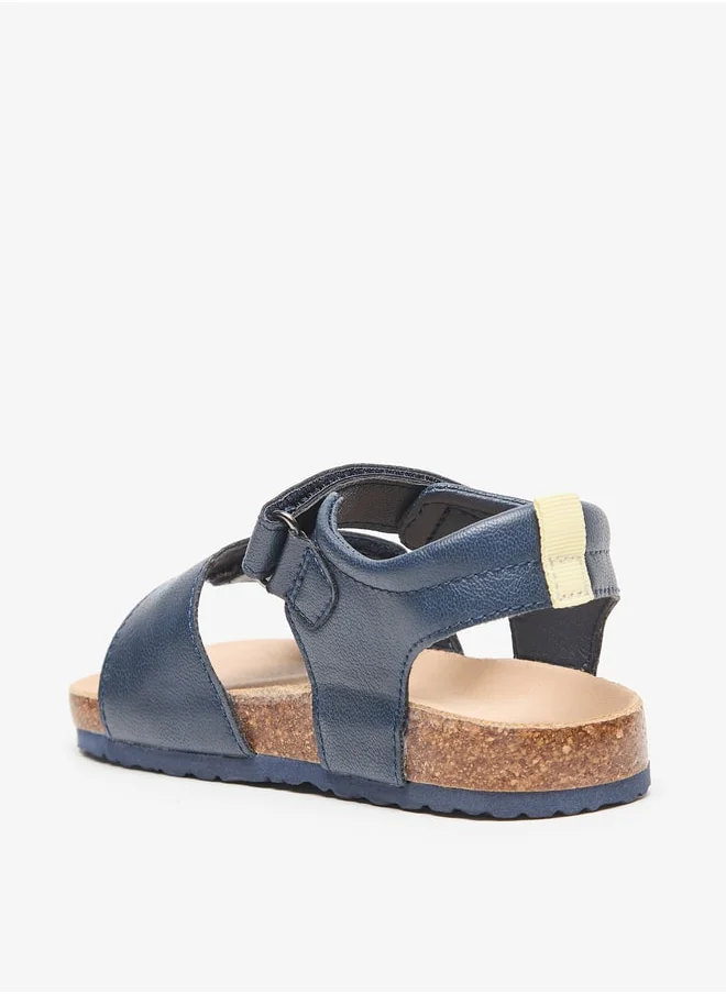 JUNIORS Boys Printed Sandals With Hook And Loop Closure