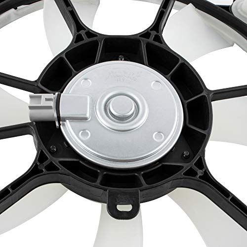 Boxi مجموعة مروحة تبريد مكثف رادياتير BOXI تناسب تويوتا يارس 2007 2008 2009 2010 2011 2012 2013 2014 هاتشباك / سيدان 16711-21110 620-549 621620 - Image 5