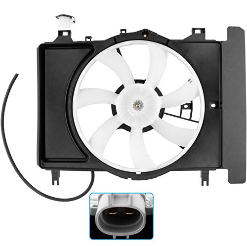 Boxi مجموعة مروحة تبريد مكثف رادياتير BOXI تناسب تويوتا يارس 2007 2008 2009 2010 2011 2012 2013 2014 هاتشباك / سيدان 16711-21110 620-549 621620 - Image 1