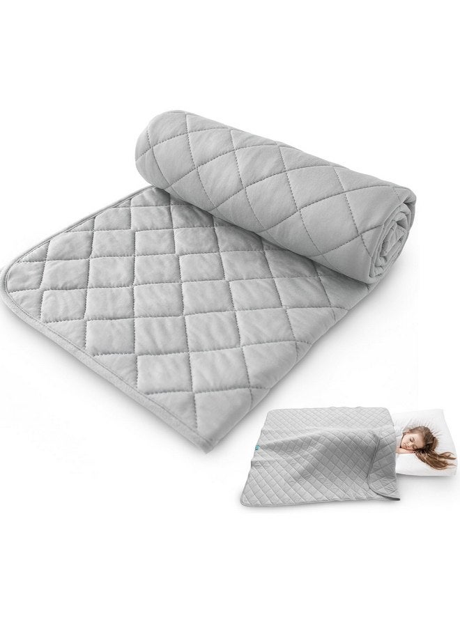 Biloban Toddler Blanket for Daycare, Baby Crib Nap Blankets Comforter, Quilted Kids Cot Bed Blanket 39"x47", Soft Throw Blanket for Kids, Lightweight Grey Swaddle Blanket Boys & Girls - Image 1