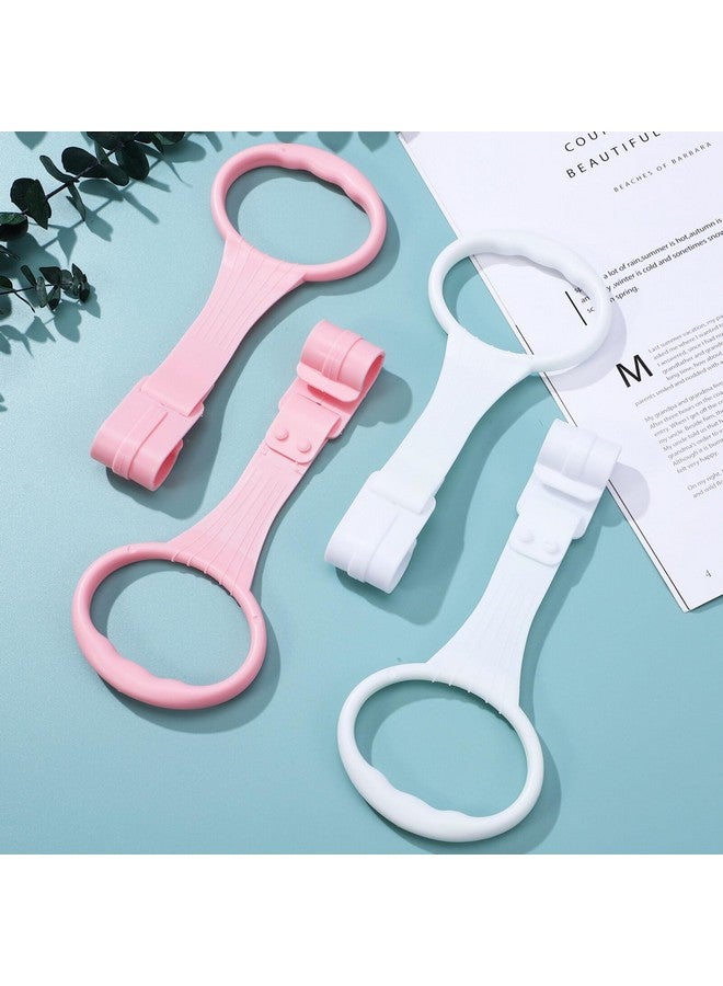 Toyvian Baby Pull up Rings: 4 Pcs Pullups Handles for Baby Playpen - Infant Pull to Stand Toys Crib Walking Assistant Rings - Image 4