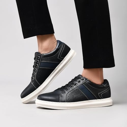 Arkbird Mens Casual Shoes Leather Fashion Sneakers Business Casual Dress Sneakers Lace-up Oxford Shoe for Men - Image 5