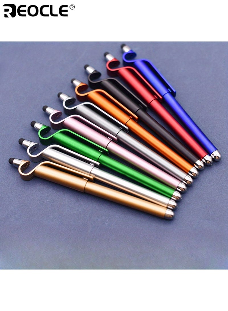 ريوكل 6 قطع متعدد الوظائف جل القلم مع حامل الهاتف المحمول الكتابة السلسة وظيفة القلم بالسعة قلم هدية قبضة مريحة دائم محمول خفيف الوزن تصميم أنيق مناسب للكتابة اليومية شاشة تعمل باللمس دعم الهاتف مثالي للمكتب المدرسي هدايا السفر المنزلية للطلاب والزملاء والأصدقاء - Image 5