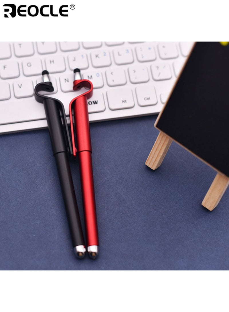 ريوكل 6 قطع متعدد الوظائف جل القلم مع حامل الهاتف المحمول الكتابة السلسة وظيفة القلم بالسعة قلم هدية قبضة مريحة دائم محمول خفيف الوزن تصميم أنيق مناسب للكتابة اليومية شاشة تعمل باللمس دعم الهاتف مثالي للمكتب المدرسي هدايا السفر المنزلية للطلاب والزملاء والأصدقاء - Image 3