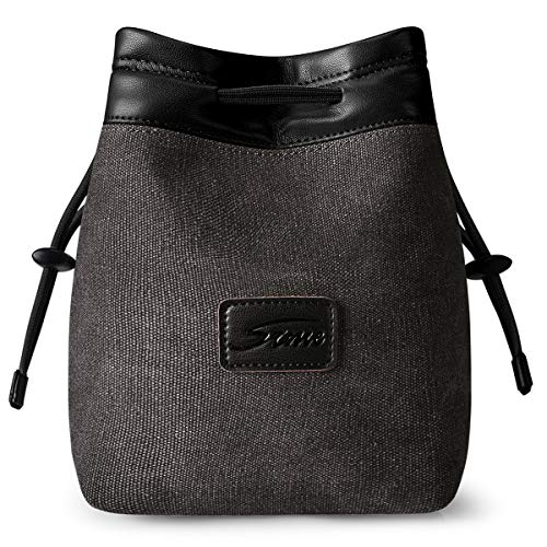 S-ZONE Soft Camera Bag DSLR Insert Handbag Drawstring Lens Case Compatible with Canon Nikon Sony - Image 1