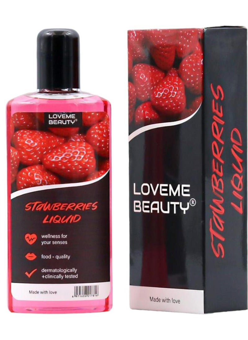 LOVEME BEAUTY - STAWBERRIES LIQUID WELLNES FOR YOUR SENSES FOOD -QUALITY DERMATOLOGICALLY +CLINICALLY TESTED - Image 1