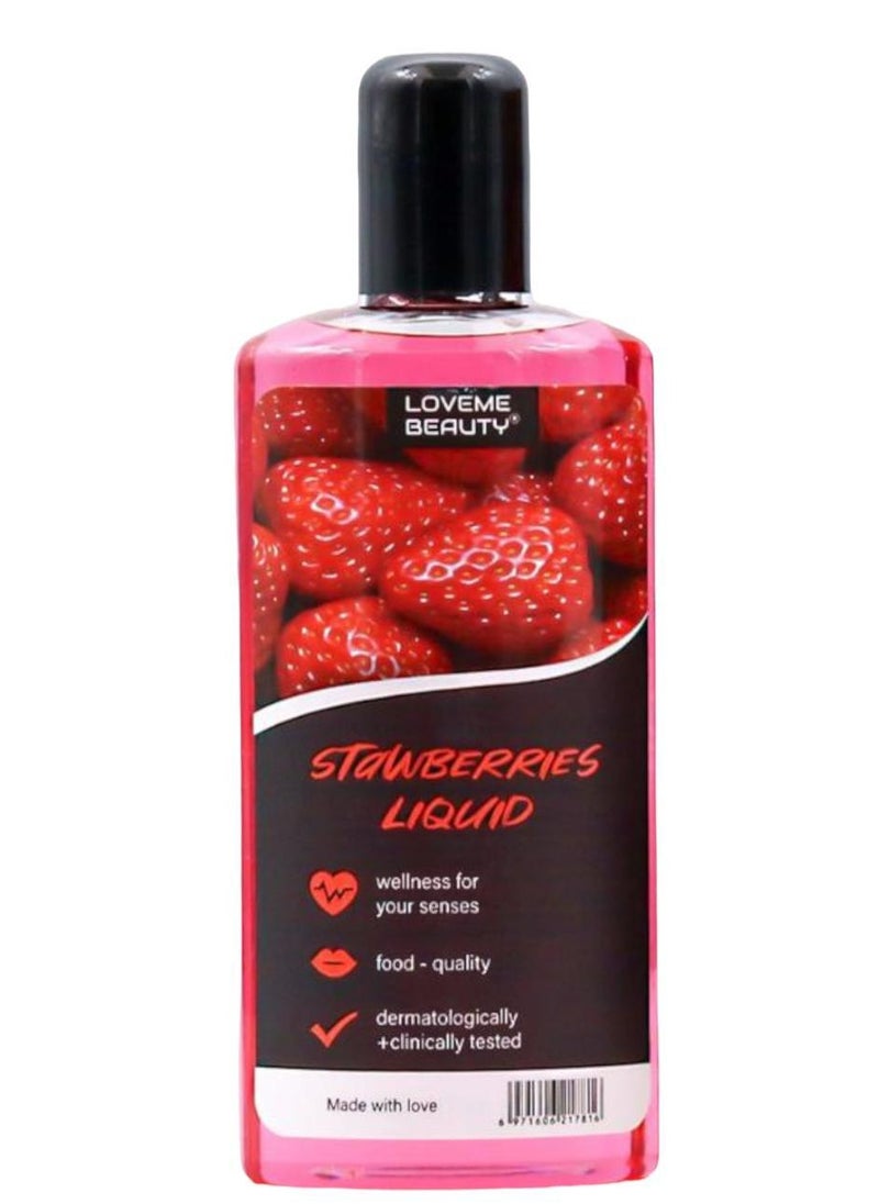 LOVEME BEAUTY - STAWBERRIES LIQUID WELLNES FOR YOUR SENSES FOOD -QUALITY DERMATOLOGICALLY +CLINICALLY TESTED - Image 1