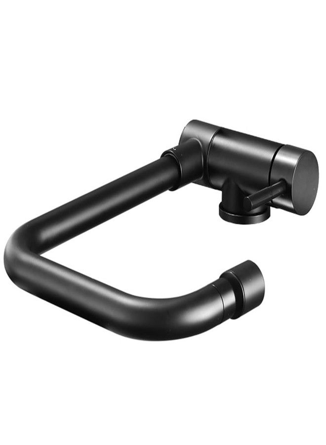Weirun Folding 360 Degree Rotation Single Handle Basin Sink Faucet Mixer Tap for Kitchen Bathroom Home Caravan Yacht Boat Camping RV, Matte Black - Image 1