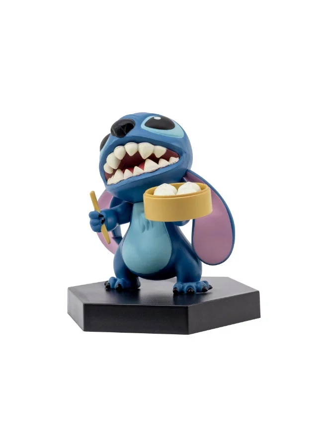 ديزني Lilo & Stitch Fun Series 2 with Window Box - Xiao Long Bao Stitch | Collectible Figure | Stitch Figurine | Display Figure | Perfect Gift for Collectors and Kids