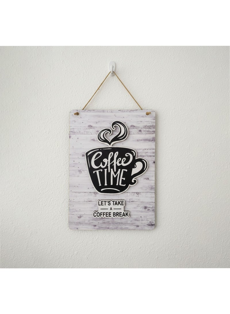 3D hanging coffee corner wall art, two-tiered, unique kitchen decor, 30x20 cm, glossy embossed coffee print, 8 mm thick, peel and dust resistant, hangs with nails, an ideal choice for kitchen decoration - Image 1