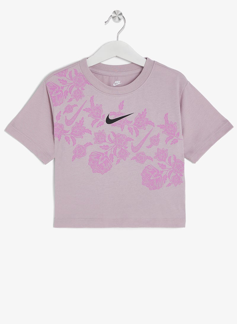 Nike Kids Lace It Up Boxy T-Shirt - Image 1