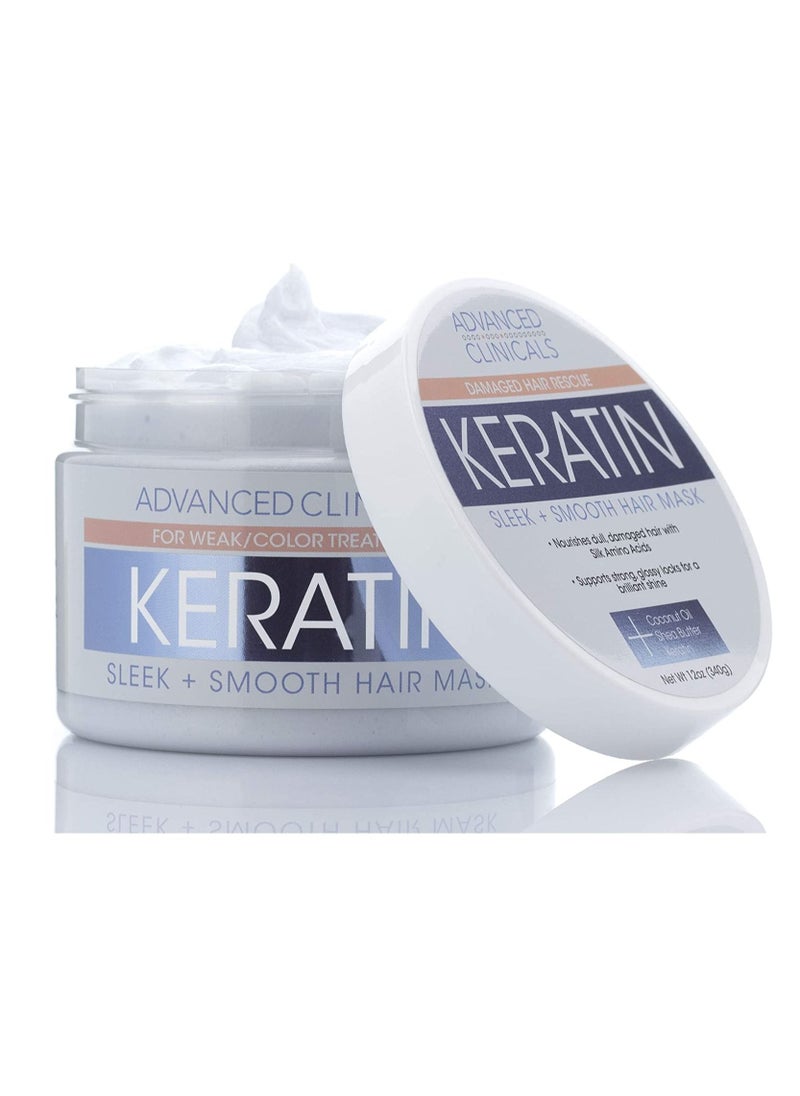 Advanced Clinicals - Advanced Clinicals Keratin Hair Treatment Mask (12oz) - Image 1