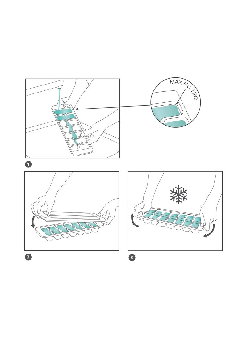 Joseph Joseph Joseph Joseph Flow Easy-fill Ice-cube Tray (2-pack)  - Image 5