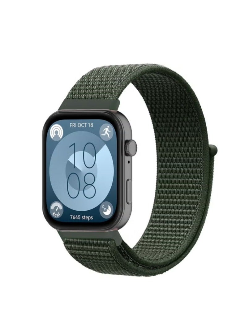 2-Pcs Watch Strap Velcro Nylon Loop Strap Suitable for Huawei Watch Fit 3  - Image 2