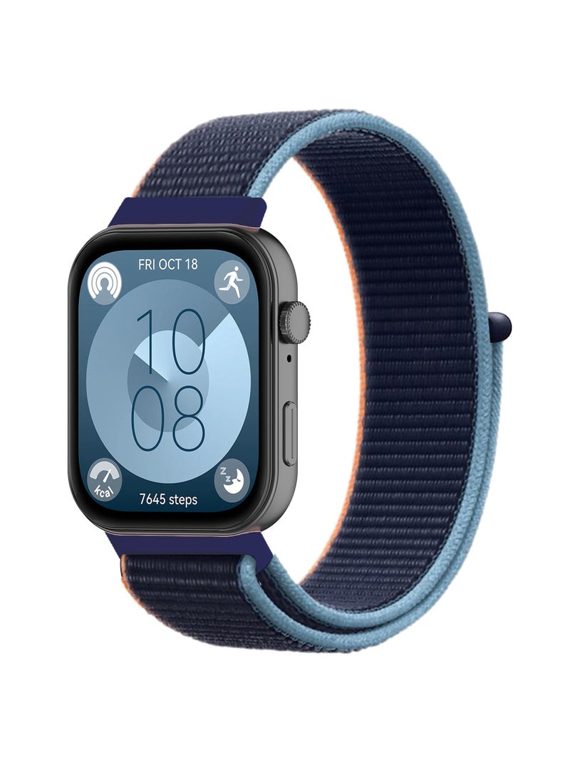 2-Pcs Watch Strap Velcro Nylon Loop Strap Suitable for Huawei Watch Fit 3  - Image 3