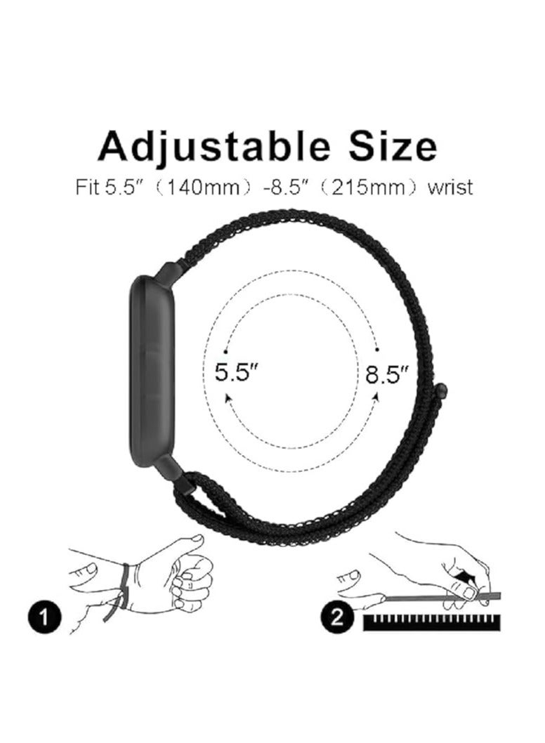 2-Pcs Watch Strap Velcro Nylon Loop Strap Suitable for Huawei Watch Fit 3  - Image 4