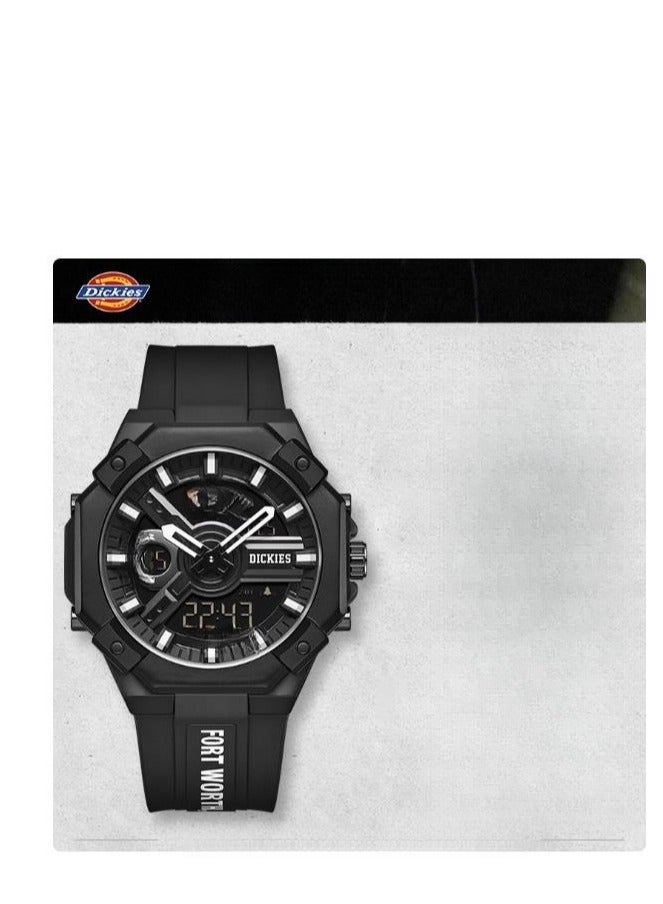 Dickies Student Waterproof Night Light Dual Display Multifunctional Sports Watch - Image 1