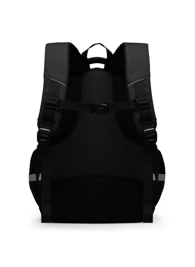 Edison Elementary School Backpack For Grades 1-3, Lightweight, Water-resistant, Multi-compartment, Reflective School Bag For Children, 310-1s Black - Image 4