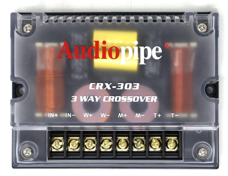 Audiopipe 2 Pack 4 Ohm 3 Way Passive Crossover 300 Watts Passive Car Audio Tweeter CRX-303 - Image 3