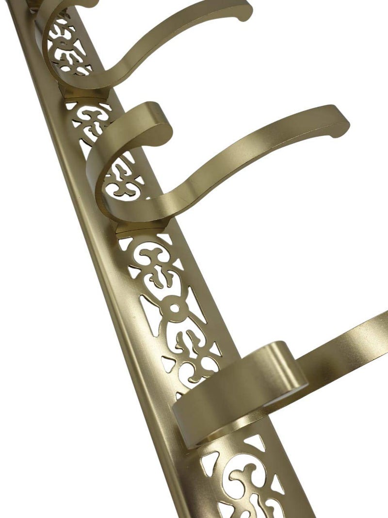 FEELING MALL 5 Hook Bathroom hangings Gold Towel Rack Clothes Hook Bathroom Accessories 2 pcs - Image 4