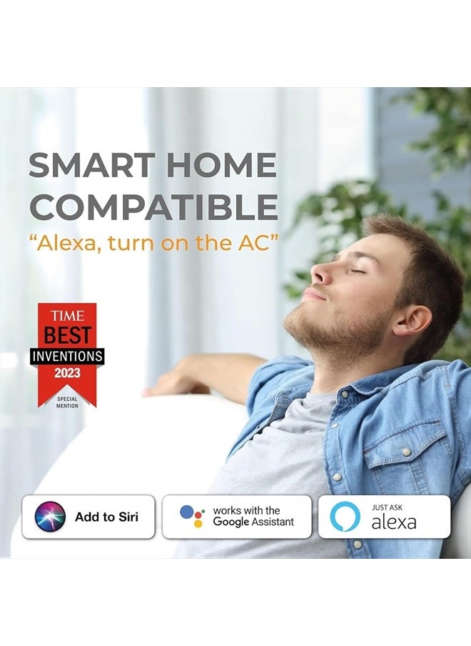 Sensibo - Sky, Smart Wireless Air Conditioner Controller. Quick & Easy DIY Installation. Maintains Comfort with Energy Efficient. Automatic Wifi Thermostat Control App. Google, Alexa and Siri Compatible - Image 1
