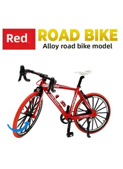 Generic Special 1:10 Alloy Bicycle Model Simulation Station Wagon Mini Stunt Car Ornaments Collection Toys-Color:No. 6 Downhill Mountain Bike Black And Red [e-commerce Box] 20*6*14  - Image 4