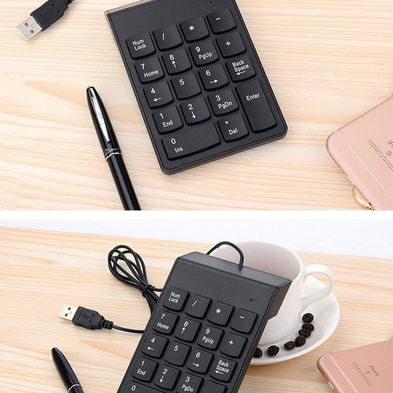 Generic USB 2.0 Wired Numeric Keypad USB NUM PAD Slim Mini Number Pad Digital Keyboard 18 Keys for iMac/Mac Pro/MacBook/MacBook Air/Pro Laptop PC Notebook Desktop. - Image 4