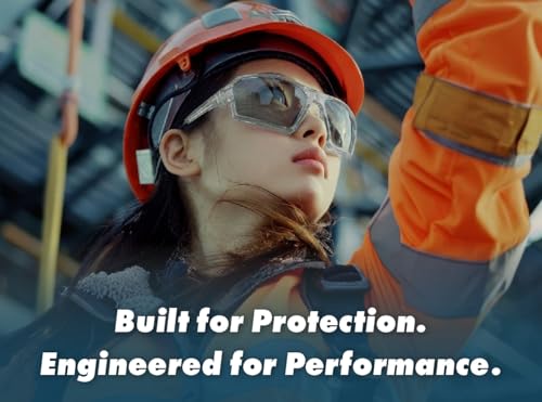 EYEGLAD REV Amour Z87+ Safety Glasses, HD High-Contrast UV400 Polycarbonate Impact-Resistant Safety Sunglasses, Anti-Scratch & Anti-Oil, Protective Industrial Work & Outdoor Riding Eyewear (Carbon Fade) - Image 3