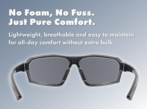 EYEGLAD REV Amour Z87+ Safety Glasses, HD High-Contrast UV400 Polycarbonate Impact-Resistant Safety Sunglasses, Anti-Scratch & Anti-Oil, Protective Industrial Work & Outdoor Riding Eyewear (Carbon Fade) - Image 5
