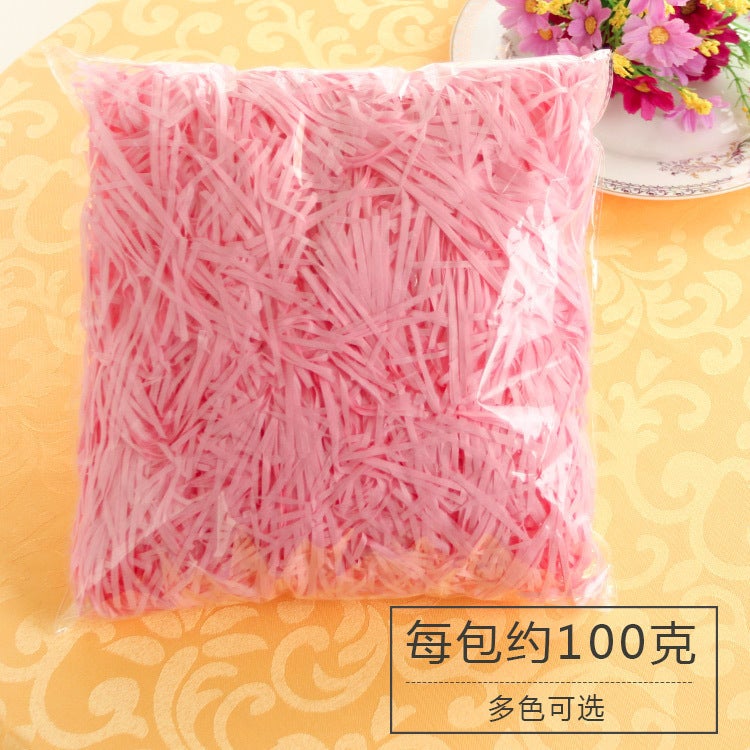 100G Shredded Paper Fillet Fillet Filling Candy Box Gift Box Decoration Filling Color Paper Silk - Image 3