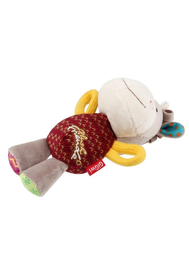 جيجوي لعبة حمار من جيغوي بلوش فريندز للكلاب، غير سامة، لعبة ناعمة وقطيفة مع صفارة، لطيفة على الأسنان واللثة، مناسبة للعب واللعب والرمي، مناسبة للكلاب الصغيرة والمتوسطة الحجم، لون بني - Image 5