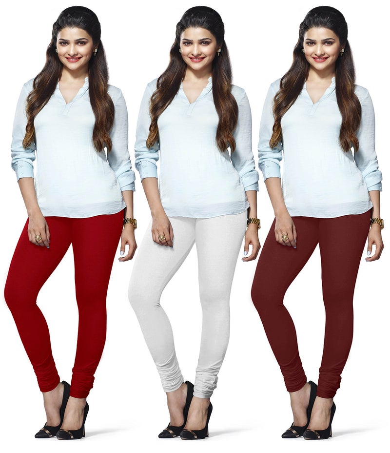 Lyra Lux Indian Churidar Leggings, Pack of 3 - Image 1