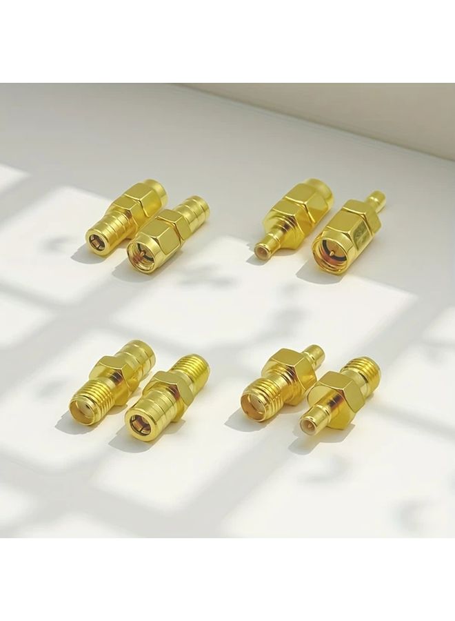 8pcs SMA to SMB RF Coaxial Connectors 50 Ohm Gold Plated Low Loss - Image 3