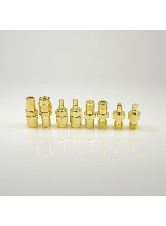 8pcs SMA to SMB RF Coaxial Connectors 50 Ohm Gold Plated Low Loss - Image 4