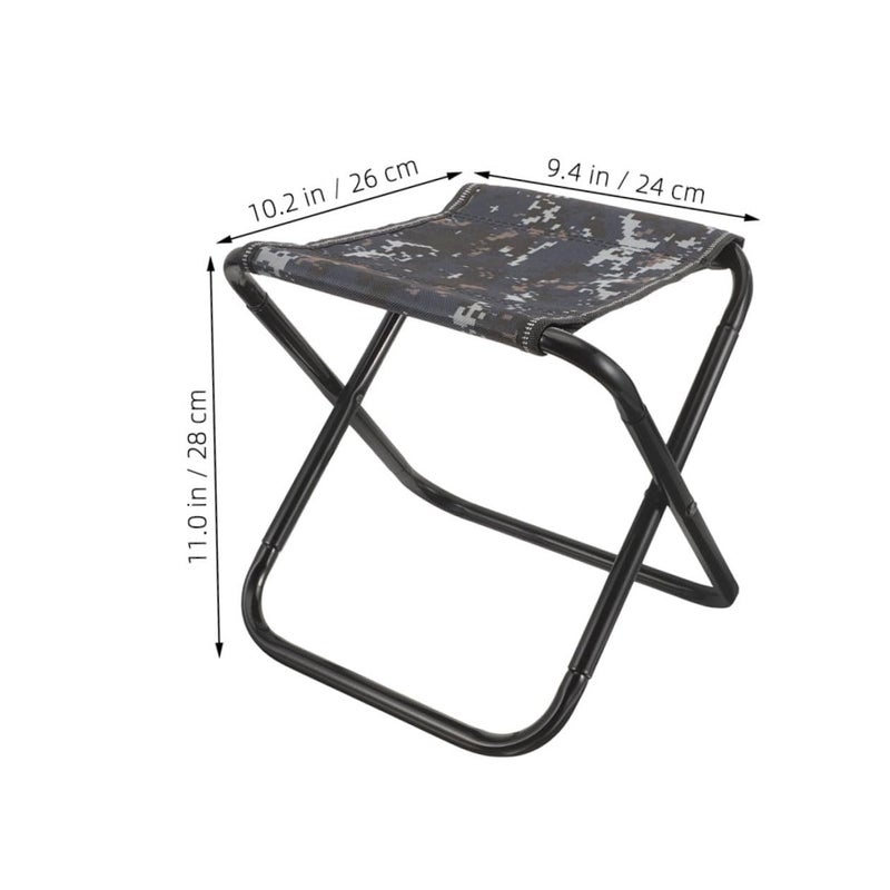 Large Camouflage Portable Folding Camping Stool Lightweight Outdoor Fishing Seat - Image 4