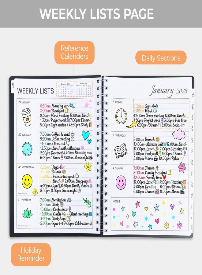 ام اند جي تقويم تخطيط أسبوعي وشهري من إم آند جي لعام 2026، مقاس A4 (8.5 × 11 بوصة) - Image 3