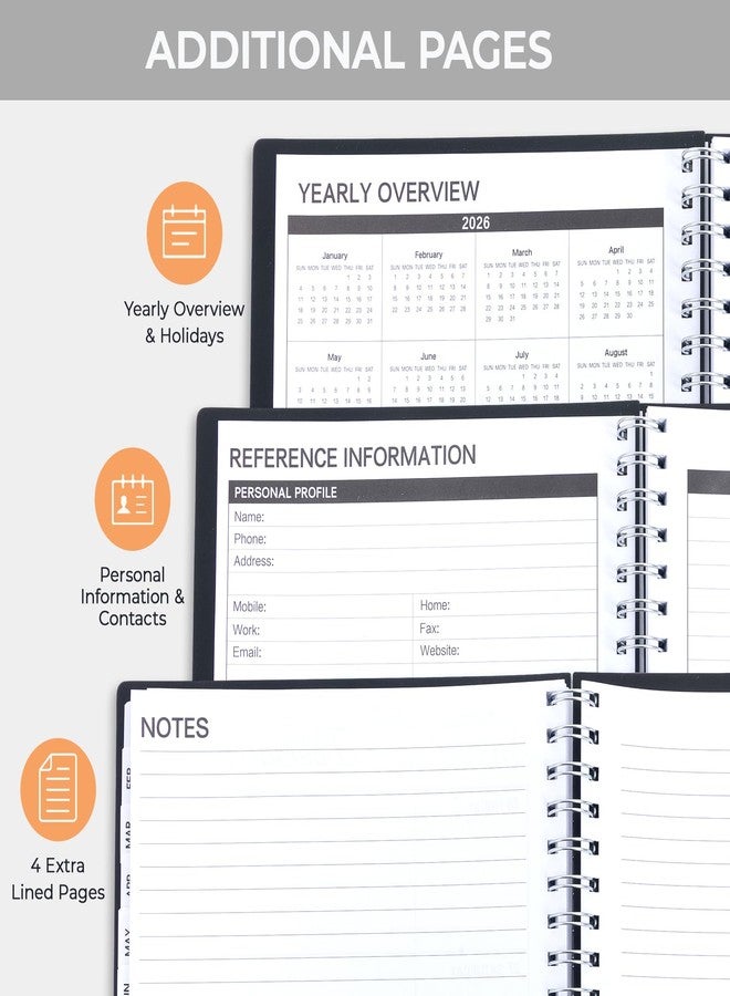 ام اند جي تقويم تخطيط أسبوعي وشهري من إم آند جي لعام 2026، مقاس A4 (8.5 × 11 بوصة) - Image 4