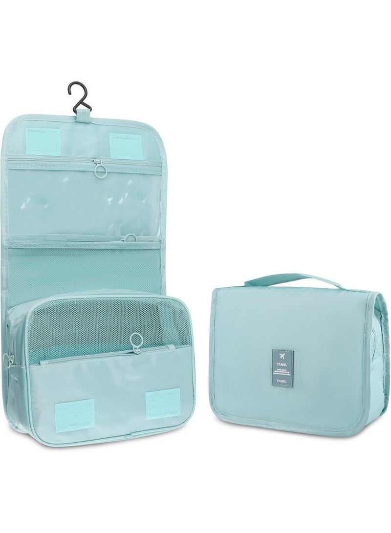 Foldable Hanging Travel Toiletry Bag,Waterproof Portable Travel Bags, Multifunction Travel Makeup Cosmetic Bag Organizer with Hanging Hook - Image 1