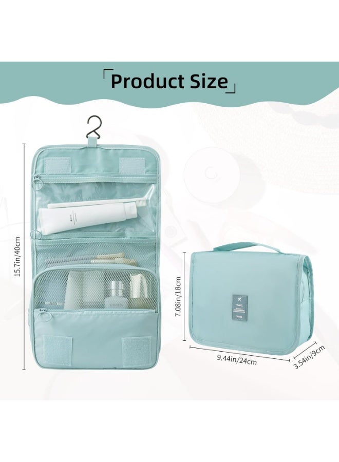 Foldable Hanging Travel Toiletry Bag,Waterproof Portable Travel Bags, Multifunction Travel Makeup Cosmetic Bag Organizer with Hanging Hook - Image 3