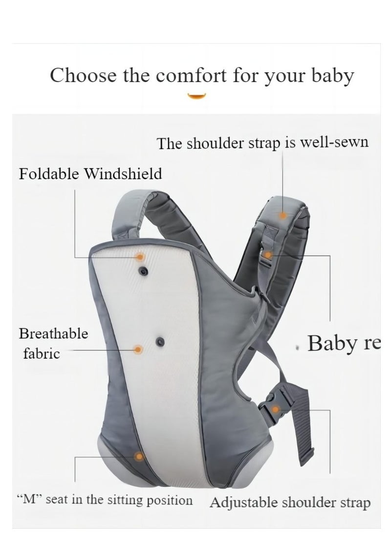 AL RAID Baby adjustable wrap strap, breathable ergonomic front/back strap for newborns to 0-15 kg, comfortable baby wrap strap (7-30 lbs), easy-to-adjustable strap for toddlers - Image 5