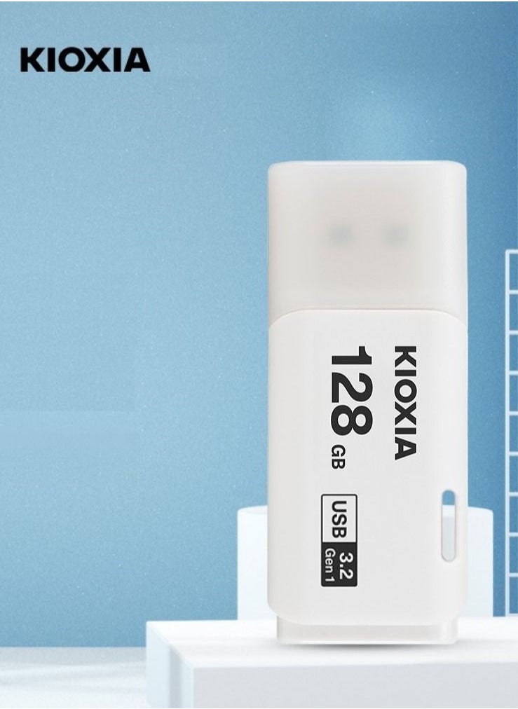 KIOXIA - TransMemory 128GB Usb 3.2  100Ms Flash Drive Portable Data Disk Usb Stick White - Image 1