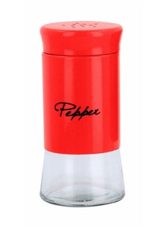 FALMER 2 Pieces Salt and Pepper Shaker Set with Storage Lid - Red  - Image 2