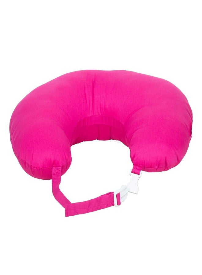 GET IT Cotton 5-in-1 Feeding Pillow with Detachable Cover | New Born Portable Breast Feeding Pillow for Baby | Infant Support for Baby and Mom (Full Pink) - Image 2