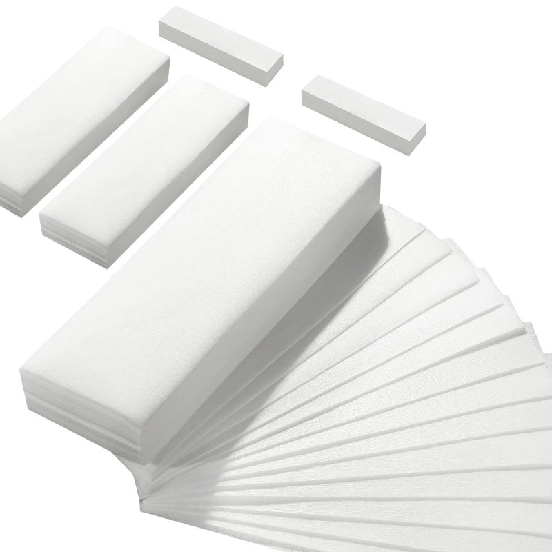 Leelosp 500 Pack Non Woven Wax Strips for Body and Facial Hair Removal Different Sizes  Soft Waxing Paper for Effortless Hair Removal 